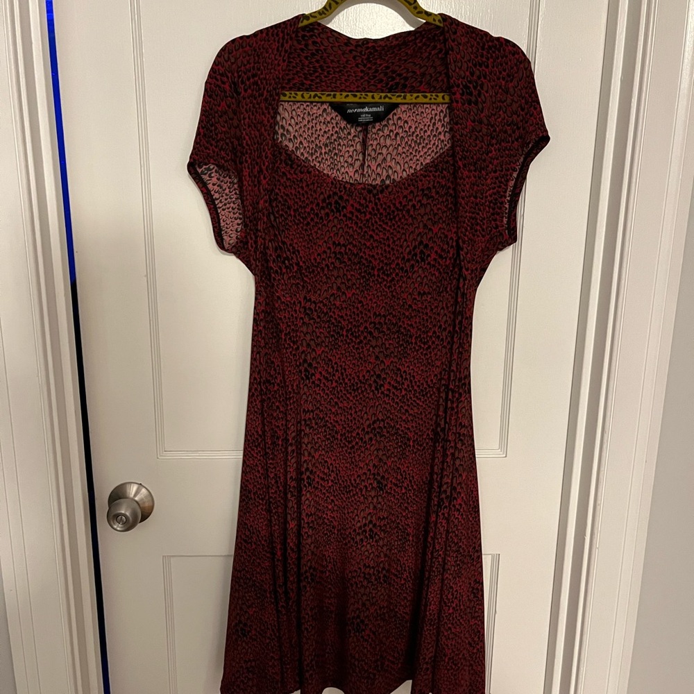 Pin-up style snakeskin print dress
